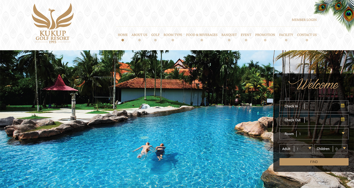 Kukup Golf Resorts Web Design