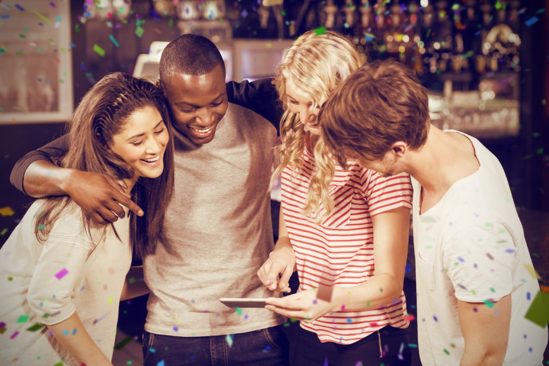 abunchofhumansstaringataphone